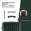 Suitcase Set 3 Piece for Women,Hardshell Suitcase Set Vintage Pink Travel Luggage set for Women and Men TSA Lock Double Spinner Wheels Dark Green - 2 of 4