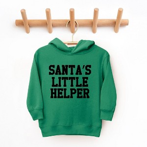 The Juniper Shop Santa's Little Helper Words Toddler Graphic Hoodie - 1 of 3