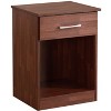 NicBex Modern Minimalist Nightstand with Drawer and Open Storage Shelf Bedside Table End Table for Bedroom, Living Room - 3 of 4