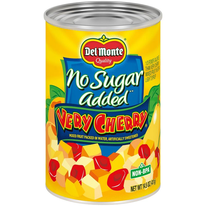 Del Monte No Sugar Added Very Cherry Mixed Fruit - 14.5oz, 1 of 6