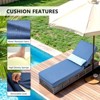 Buenhomino Outdoor Chaise Lounge Chairs with 5-inch Cushions, 5 Level Adjustable Backrest Recliner for Poolside Lounging or Patio Retreat - 3 of 4