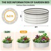 ODK Raised Garden Beds Outdoor, 2 Pack Galvanized Raised Garden Bed for Gardening, Round Metal Planter Box for Planting Plants Vegetables and Flower - 2 of 4
