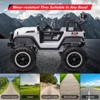 Electric Ride On Car, 24V 2 Seats for Kids, with Remote Control, 4WD Spring Suspension, 2 Speeds, Music, for 3+ - 3 of 4