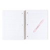 Yoobi 8"x10.5" Peanuts 1 Subject Notebooks Wide Ruled with Pen Pink Snoopy Dance - 2 of 4