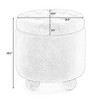 CAVINAS Modern Round-Lid Top Ottoman Bench with Storage,Small Button Tufted Ottoman for Living Room,Bedroom - 4 of 4