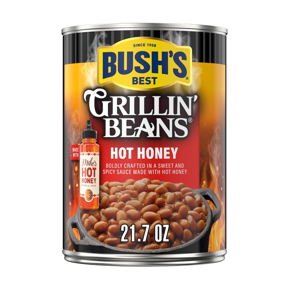 Bush's Grillin' Hot Honey Baked Bean - 21.7oz
