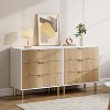 Dresser, Modern 3 Drawer Dresser for Bedroom with Gold Handle and Large Drawer, Wood Double Chest of Drawers and Storage Organizer for Living Room - 2 of 4