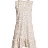 Lands' End Women's Sleeveless Cotton Jersey Notch Neck Flounce Dress - 3 of 3