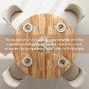 47" Inch Round Dining Table for 4, Farmhouse Dining Room Circle Dinner Table - 4 of 4