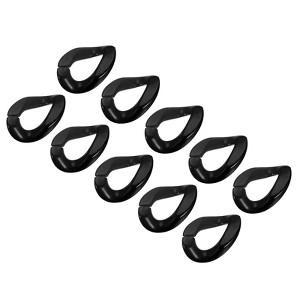 Unique Bargains Acrylic DIY Purse Making Quick Linking C-Clips Hooks Link Rings 100 Pcs - 1 of 4
