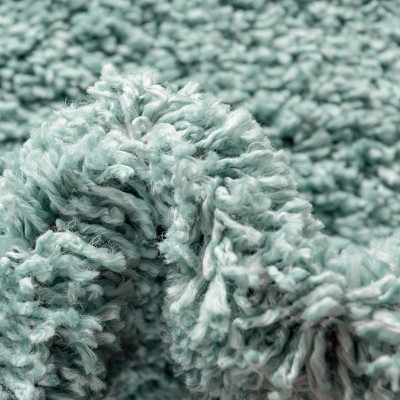 Alpine Aqua Braided 6'x9' Rectangular Shag Area Rug
