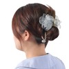 Unique Bargains Women's Fashion Mesh Flower Hairpin 3.15"x2.83"x2.95" 1 Pc - 2 of 4
