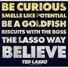 Men's Ted Lasso Be Curious Quote Stack T-Shirt - 2 of 4