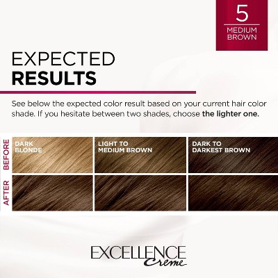 Excellence Creme Permanent Hair Color Kit with Keratin - Medium Brown