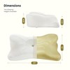 DOMETOUR Ergonomic Foam Neck Pillow, Neck Support, Neck Protection Good Sleep - 3 of 4