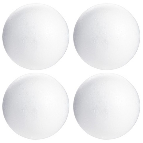 MT Products 2.5 inch White Polystyrene Foam Balls for Crafts - Pack of 18