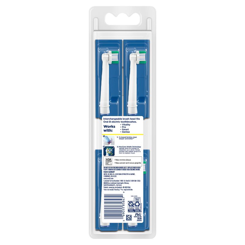 Oral-B FlossAction Electric Toothbrush Replacement Brush Heads - 4ct, 4 of 11
