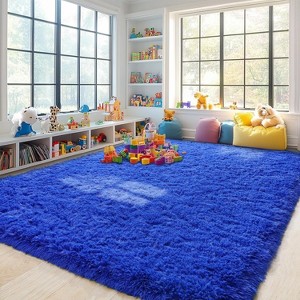 Super Soft Shaggy Rugs Fluffy Carpet, Modern Plush Area Rug for Living Room Bedroom Kids Room - 1 of 4