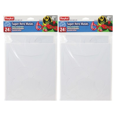 Roylco® Die-cut Super Hero Masks, 24 Per Pack, 2 Packs : Target