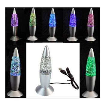 Mini Glitter Lamp with Changing Colors