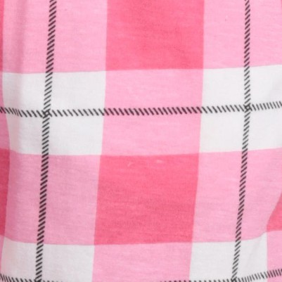 pink plaid 100% organic cotton