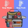 OPUX Insulated Dual Compartment Lunch Bag, Leakproof Soft Cooler Box Women Men Adult, Reusable Tote Pail Kids Boys Girls School - 2 of 4