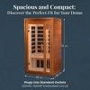 Dynamic Saunas Barcelona 2-Person Low EMF FAR Infrared Sauna with Red Light Therapy & Bluetooth Speakers | Personal Indoor Spa for Home & Gym - 3 of 4