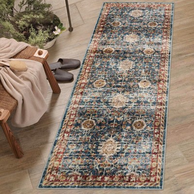 COZONY Washable Hallway Runner Rug – Non-Slip Vintage Carpet for Kitchen, Bathroom, Laundry & Entryway