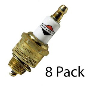 Briggs and Stratton 8 Pack Genuine OEM Spark Plugs for 126M02-0015-F1 Engine # 796560-8PK - 1 of 1