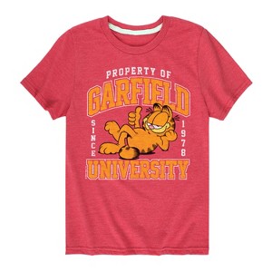 Boys' - Garfield - Varsity Short Sleeve Graphic T-Shirt - 1 of 4