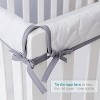 Biloban- 3 Pieces Crib Rail Cover, Crib Rail Guard, Reversible Crib Rail Cover, Teething Guard, Crib Wrap Protectors Set of 3 - 4 of 4