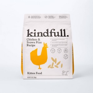 Chicken and Brown Rice Kitten Dry Cat Food - Kindfull™ - 1 of 4