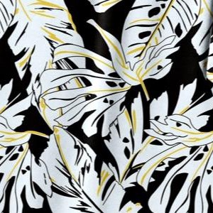 black graphic palms