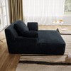 Racxily 51" Chaise Lounge Chair Indoor, Oversized Fluffy Plush Corduroy Sleeper Couch, Deep Seat Reading Chair for Living Room - 3 of 4