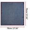 INSPIRE CHIC Women's Stripe Print Square Neckerchief Headband 27.56*27.56 inches(L*W) - 3 of 4