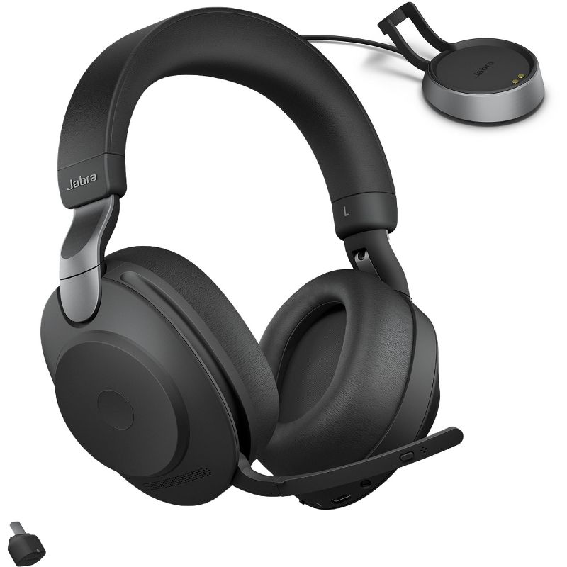 Jabra Evolve2 85 - USB-C UC Stereo Stand - Black Wireless Headset / Music Headphones, 1 of 8