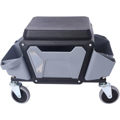 Heavy Duty Mechanic Stool, Automotive Mobile Rolling Mechanics Stool With 330lbs Load Capability,21.25'' x 15.75'' x 15.00''(1.77*1.31*1.25ft)