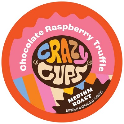Crazy Cups Chocolate Raspberry Truffle Flavored Coffee Pods