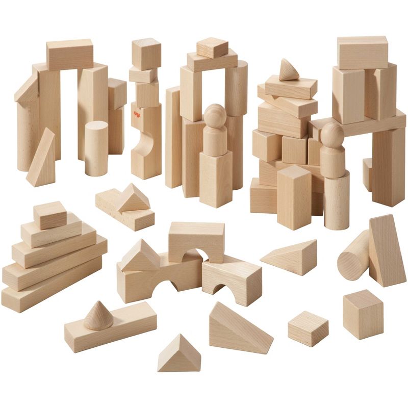 HABA Basic Building Blocks 60 Piece Large Starter Set (Made in Germany), 4 of 10