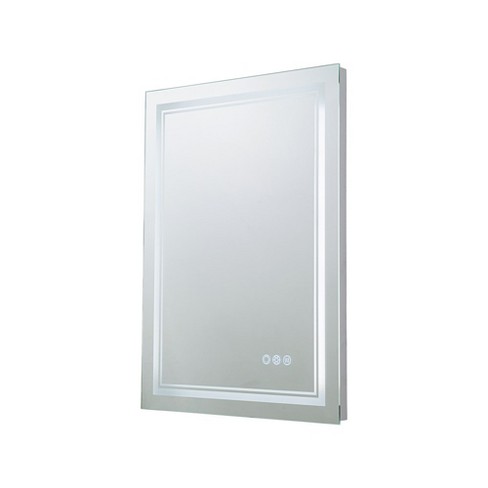 C Cattleya Rectangular Frameless Anti-Fog Color Changing Dimmable LED Bathroom Vanity Mirror Light - image 1 of 4