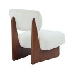 PAGED Modern Minimalist Accent Chair Set of 2 Living Room Chairs with Sturdy Wood Base Comfy Chair for Bedroom - 4 of 4
