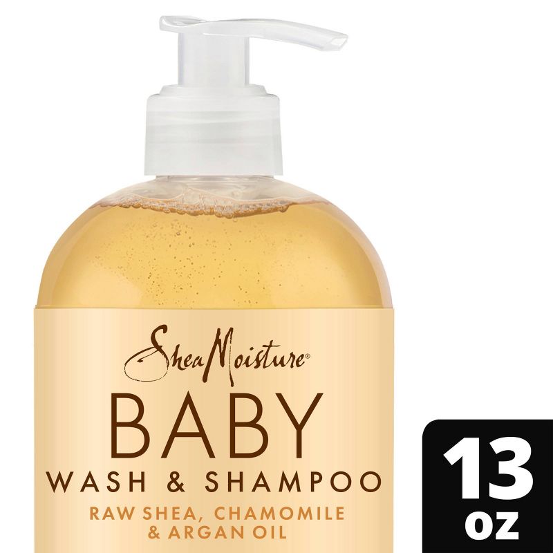 SheaMoisture Baby Wash &#38; Shampoo Raw Shea + Chamomile + Argan Oil Calm &#38; Comfort for All Skin Types - 13 fl oz, 1 of 16