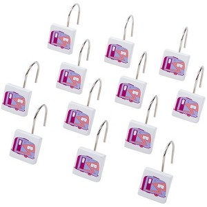The Lakeside Collection Adventure Awaits Bath Collection - Set of 12 Shower Hooks - 1 of 3