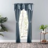 Ellis Curtain Lisa Solid Poly Cotton Duck Fabric Tailored Panel Pair with Ties Dusty Blue - image 3 of 4