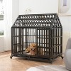 Akoasm 48 inch Carbon Steel Heavy Duty Dog Cage With Roof And Windows-Black - 3 of 4