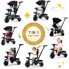 Kinder King 7 in 1 Kids Baby Stroller Tricycle Folding Toddler Trike w/Adjustable Push Handle - 3 of 4