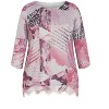 Avenue Women's Plus Size Lace Hem Top - 4 of 4