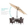 Best Choice Products 10ft Outdoor Steel Market Patio Umbrella w/ Crank, Tilt Push Button, 6 Ribs - 2 of 4