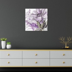 iCanvas Seaglass Garden II Purple and Brown by Elizabeth Franklin Canvas Print Wall Art - 1 of 3