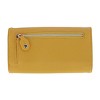 Buxton Women's Solid Colored Vegan Leather Bianca Clutch Wallet - 4 of 4